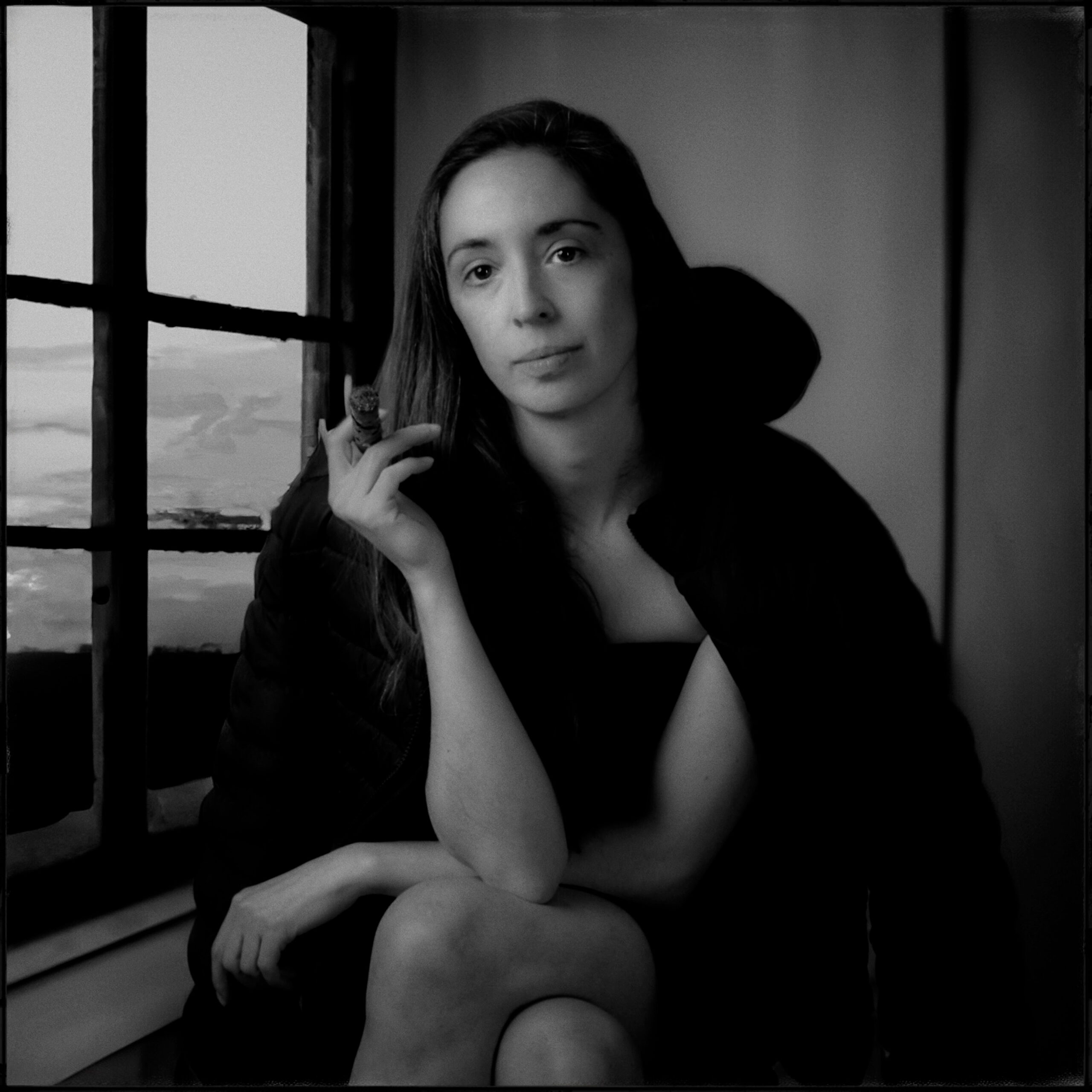Portrait noir er blanco style argentique. Photographie de Eduardo Cereceda